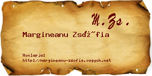Margineanu Zsófia névjegykártya